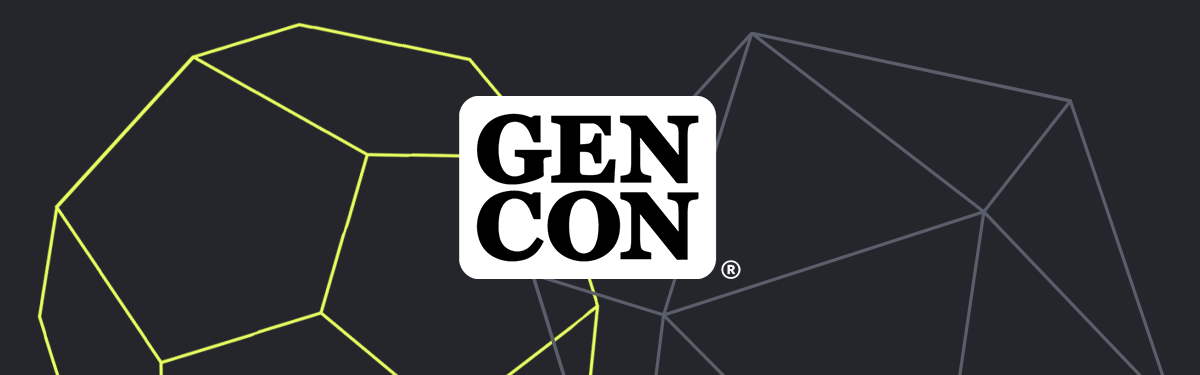 Dice banner with Gen Con logo