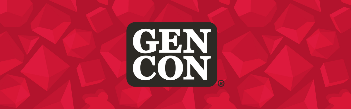 Red banner image with Gen Con logo